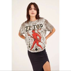 Urban Outfitters ZZ Top Tonnage Tour Tie Dye Tee